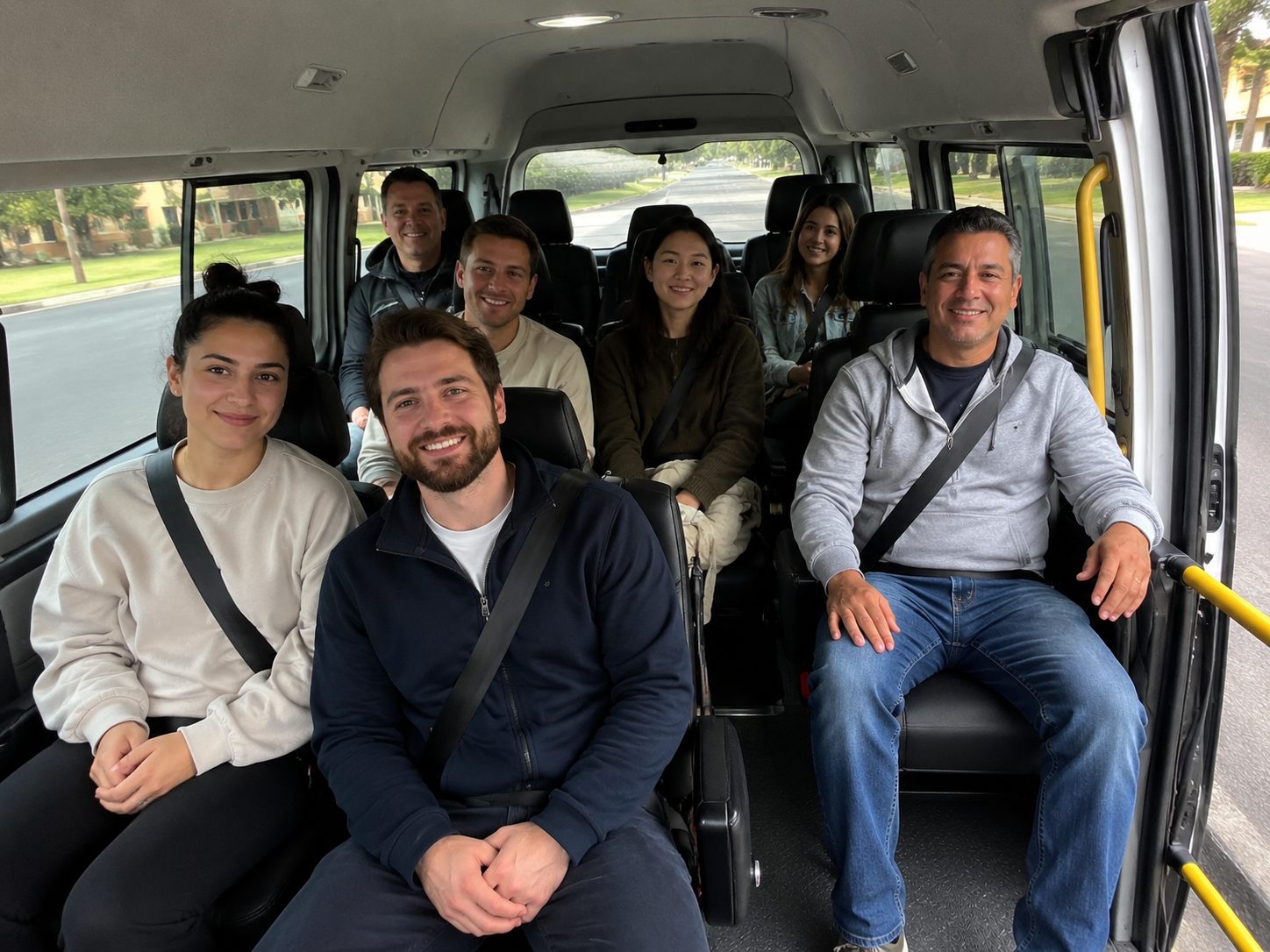 Group of passengers on a Go Maxi Melbourne trip