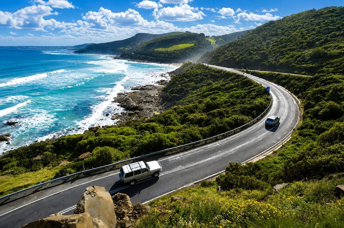 Scenic Victoria road — private day tours from Melbourne